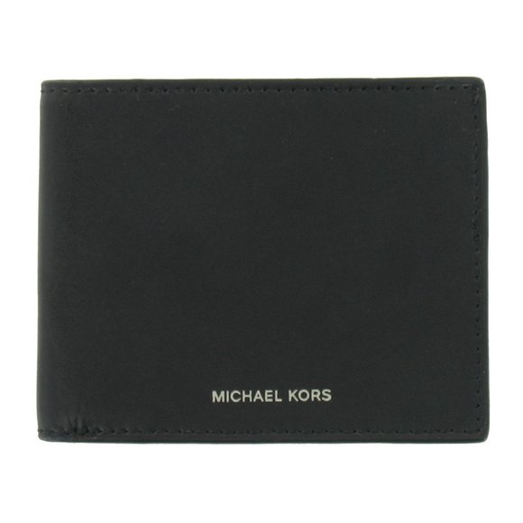 🆕MICHAEL KORS BLACK LEATHER MEN'S WALLET WARREN #86S0LWRF5L NIB $98.00 - Picture 4 of 12